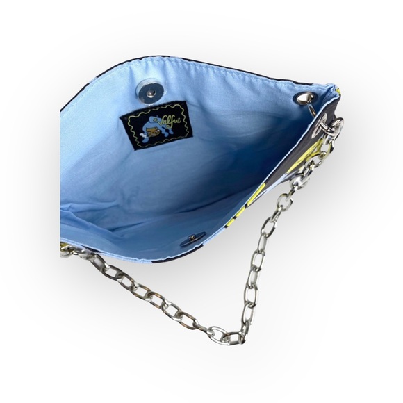 VHTF: Valfre ☻︎ Serotonin Smiley Face Purse ☻︎ Chain Strap ☻︎ Black Vegan Suede - Picture 10 of 16